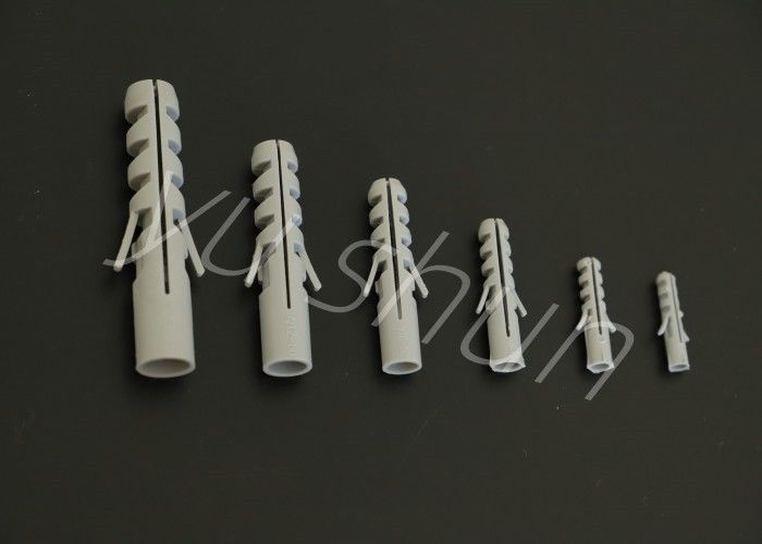 7mm 10mm Donkere Grey Color Asymmetric Expansion Plastic de Schroefdouane van de Muurstop