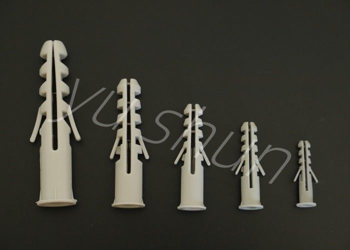 Het plastiek breidt Spijkers met Schroef 6mm Licht Grey Color Plastic Wall Plug de Schroefgebruik van S6 uit voor Muur