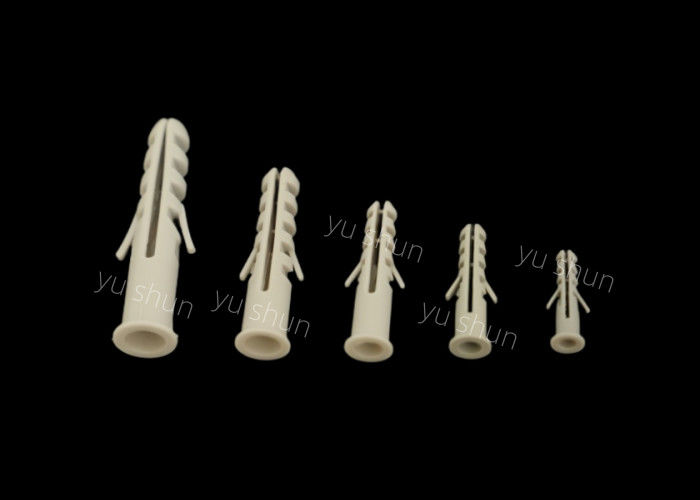Het plastiek breidt Spijkers met Schroef 6mm Licht Grey Color Plastic Wall Plug de Schroefgebruik van S6 uit voor Muur