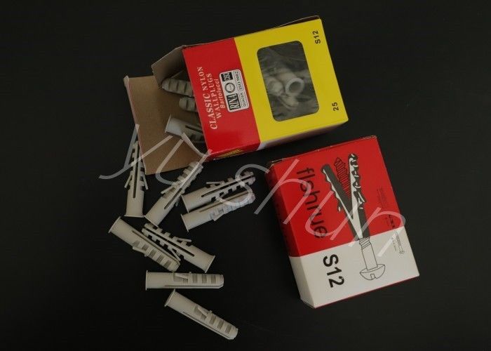 Het plastiek breidt Spijkers met Schroef 6mm Licht Grey Color Plastic Wall Plug de Schroefgebruik van S6 uit voor Muur