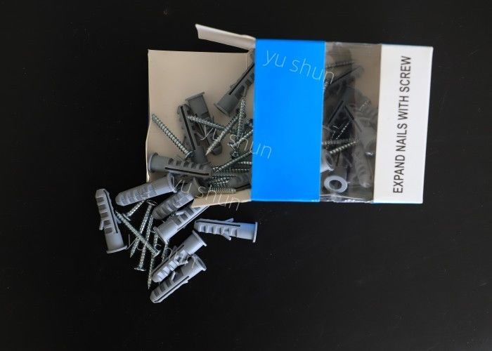 In het groot pp-PE ISO van de Muurstop Plastic Huishouden Sterk Plastic Nylon Anker 8*40 MM. 100pcs/BagSuitable voor Houtvezelplaat