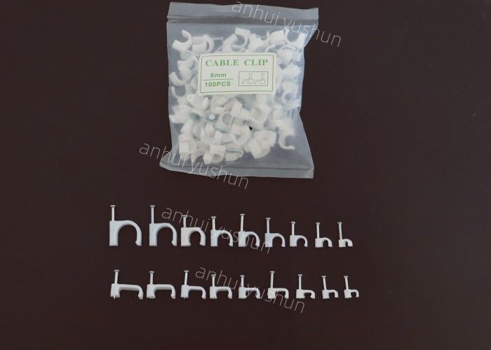 Kleuren Elektrische Ronde Type van China Witte Zwarte Pe Materiële Concrete de Kabelklemmen van de Cirkelspijker