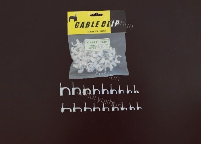 Het hoge PE van de Elasticiteitscirkel Plastiek overhaalt Kabelspijkers 6mm Witte Kleur