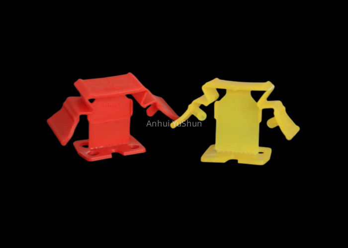 Klemmen en Wiggen 1/16 1mm 1.5mm van het tegel Nivellerende Systeem voor Vloermuur Ceramische het Betegelen Rode Kleur
