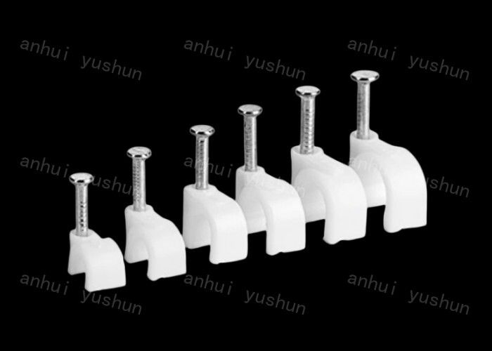 Witte Plastic Kabelklemmen 4mm25mm Polyester voor Zak/Doos Plastic de Kabelklem van de Cirkeldraad Alle Grootte