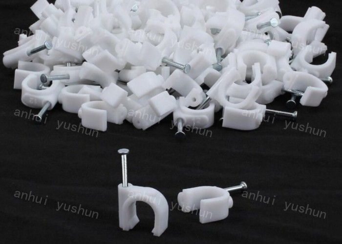 Witte Plastic Kabelklemmen 4mm25mm Polyester voor Zak/Doos Plastic de Kabelklem van de Cirkeldraad Alle Grootte