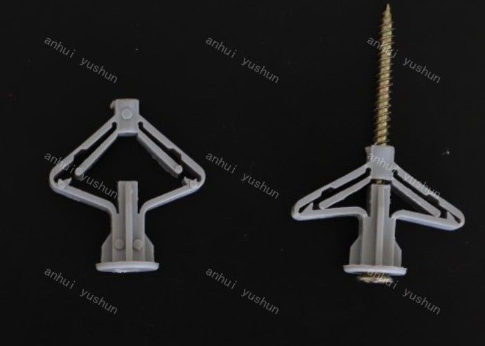 Grey Wall Plug Screw Plastic-van de de Muurstop van de Bevestigingsmiddel Plastic Vlinder Drywall van het de Schroefanker Anker